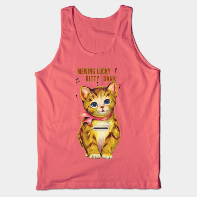 Mewing Lucky Kitty Bank Tank Top by hansip88